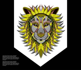 Original vector illustration of a Lion
