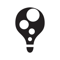 isolated abstract lightbulb concept. Vector illustration design