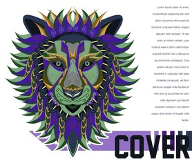 Obraz premium Original vector illustration of a Lion