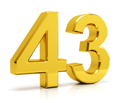 Number 43 Stock Illustration | Adobe Stock