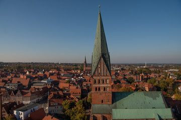 Fototapeta premium Lueneburg old city skyline