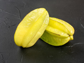 Two carambola fruits