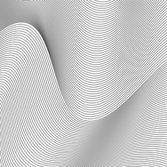 black and white wavy stripes background