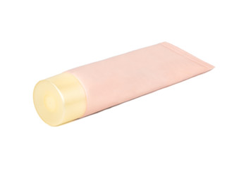 Cream tube isolated