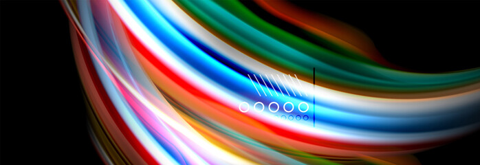 Color flow poster. Wave Liquid shape color background. Art design for your design