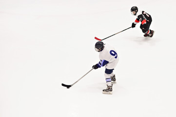 Sport for Kids. Young ice hockey players.