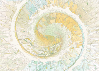 Obraz na płótnie Canvas Abstract colorful pastel shatter spiral background