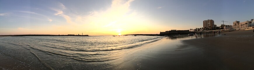 Sunet during summer in Spain