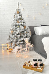 New Year's interior in the Scandinavian style