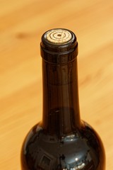 verkorkte Weinflasche