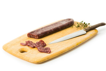 Salami aus Büffelfleisch, luftgetrocknet