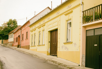 Street in the old town of Sremski Karlovci - Serbia. Travel.