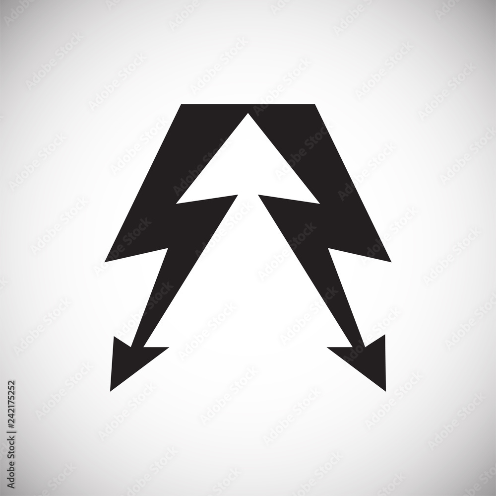 Fototapete Lightning icon on white background for graphic and web design, Modern simple vector sign. Internet concept. Trendy symbol for website design web button or mobile