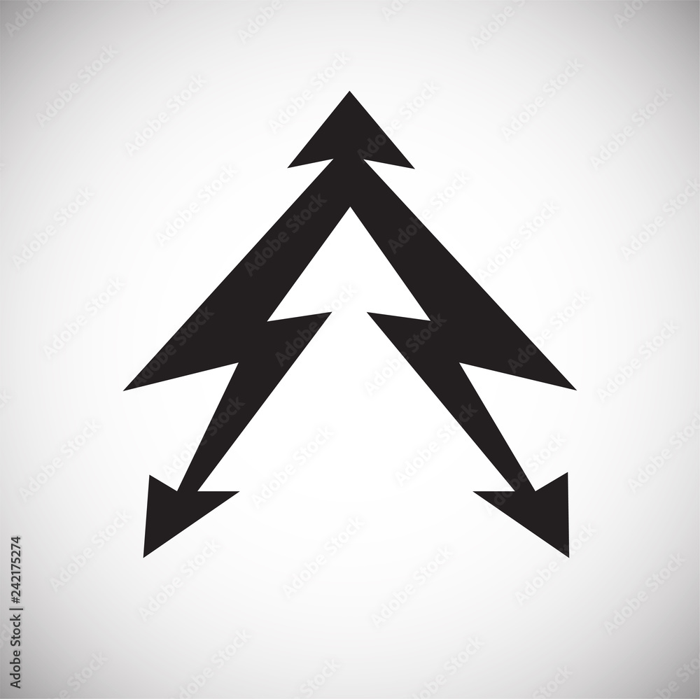 Fototapete Lightning icon on white background for graphic and web design, Modern simple vector sign. Internet concept. Trendy symbol for website design web button or mobile