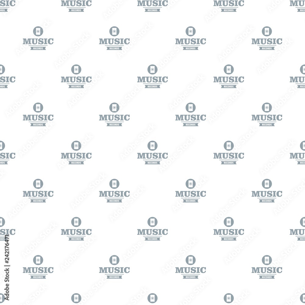 Poster music record pattern vector seamless repeat for any web design