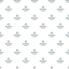 Music record pattern vector seamless repeat for any web design