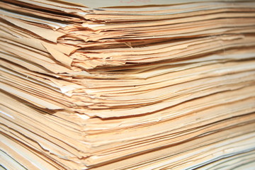 heap of old documents of role