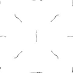 Dental tootbrush icon. Outline illustration of dental tootbrush vector icon for web design isolated on white background