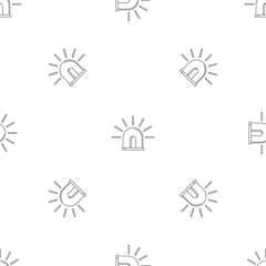 Light police icon. Outline illustration of light police vector icon for web design isolated on white background