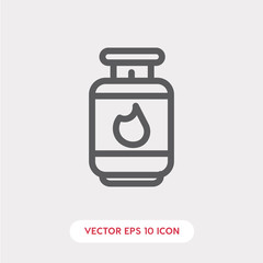 gas icon. fuel icon vector. Linear style sign for mobile concept and web design. gasoline symbol illustration vector graphics - Vector	