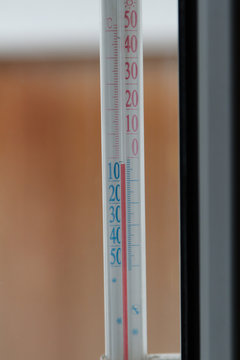 temperature on the thermometer