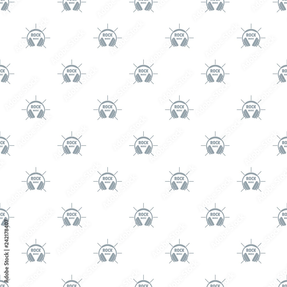 Poster modern rock music pattern vector seamless repeat for any web design