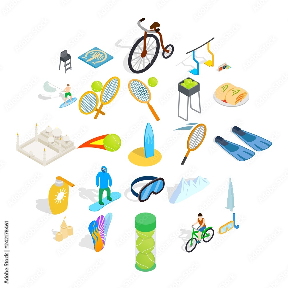 Poster gamble icons set. isometric set of 25 gamble vector icons for web isolated on white background