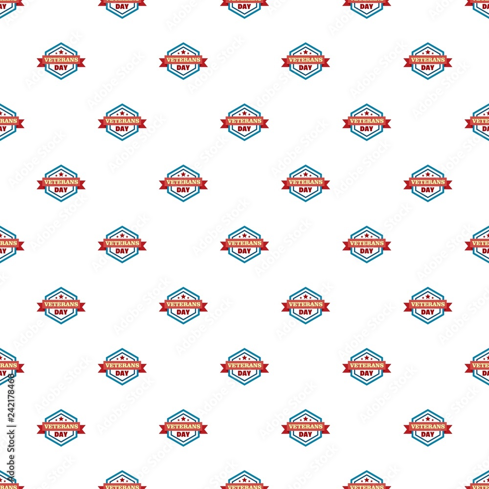 Poster star veterans day pattern seamless vector repeat for any web design