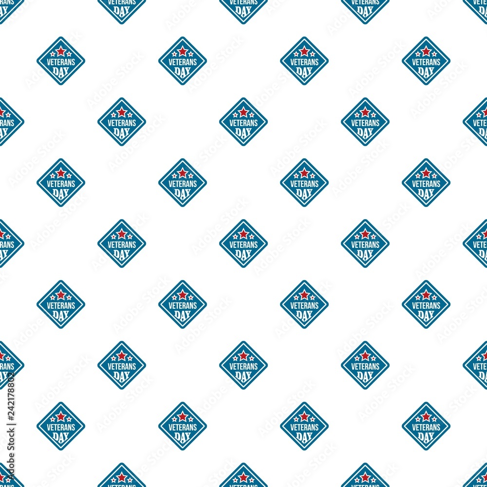 Poster american veterans day pattern seamless vector repeat for any web design