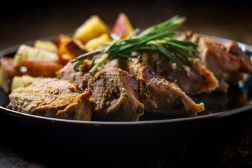 Sliced Pork Tenderloin Rosemary