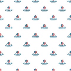 Us veterans day pattern seamless vector repeat for any web design