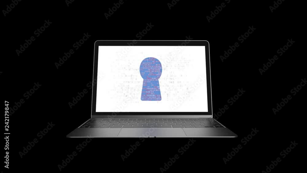 Poster encrypted data on the computer. protection of work on the internet. 79