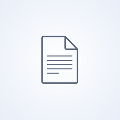 File, document, vector best gray line icon