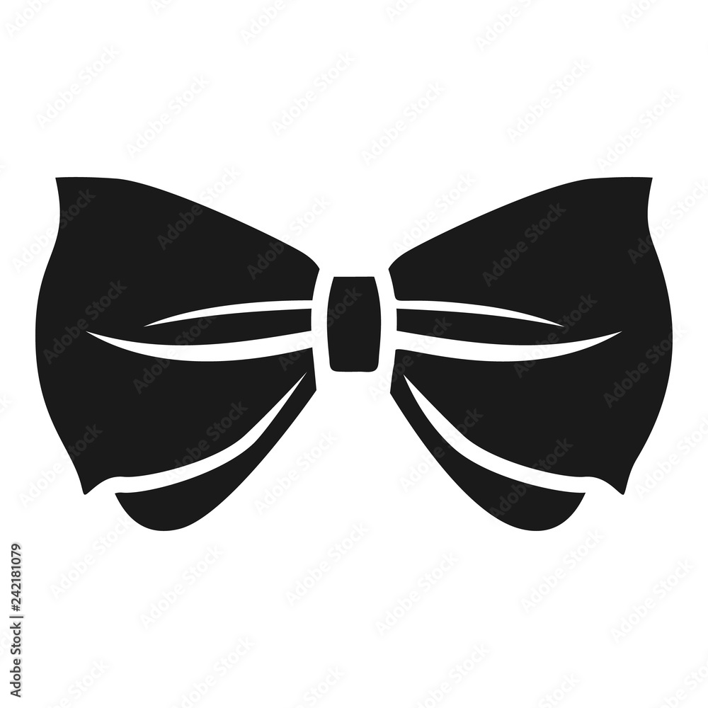 Poster man bow tie icon. simple illustration of man bow tie vector icon for web design isolated on white ba