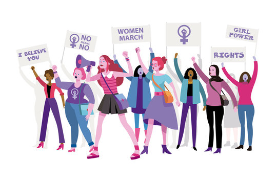Women march