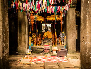 Buddha statue in a Cambodian temple.