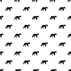 Polar bear kid pattern seamless vector repeat geometric for any web design