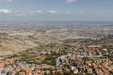 aerial view of the city