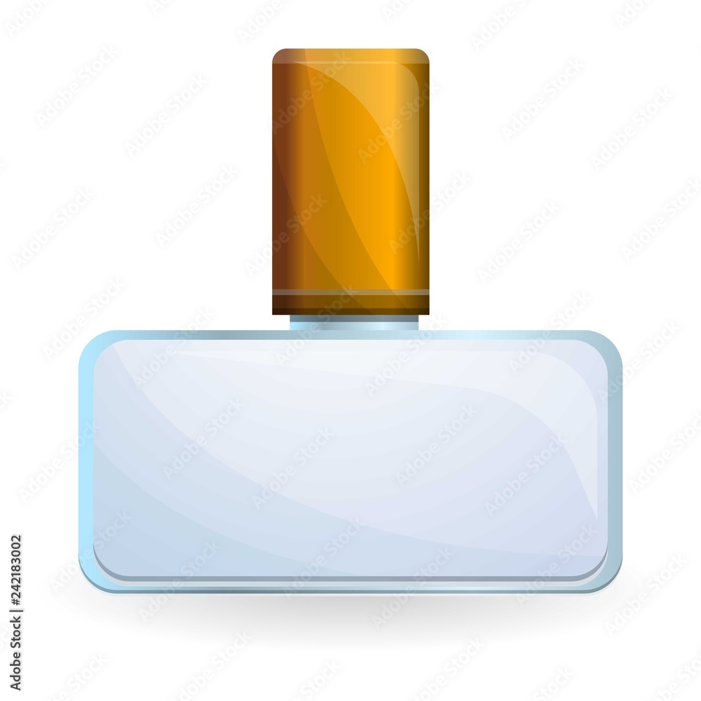Poster man perfume icon. cartoon of man perfume vector icon for web design isolated on white background