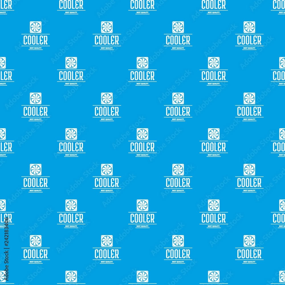 Poster control cooler pattern vector seamless blue repeat for any use