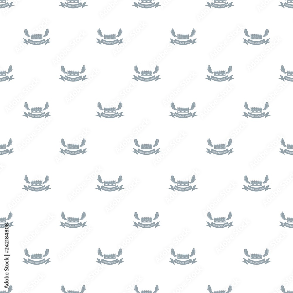 Poster crown king pattern vector seamless repeat for any web design