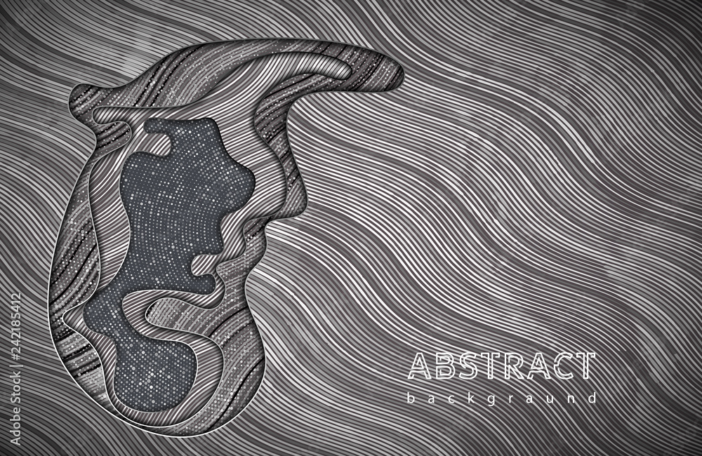 Poster abstract waves background. vector geometric illustration. graphic design element.