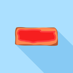 Steak icon. Flat illustration of steak vector icon for web design