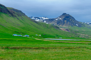 Landscape and countryside in the Snaefellsnes peninsula