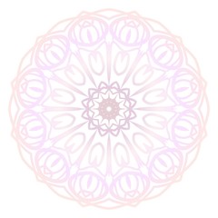 Round pattern flower mandala. circle floral ornament. Legend decorative vector illustration