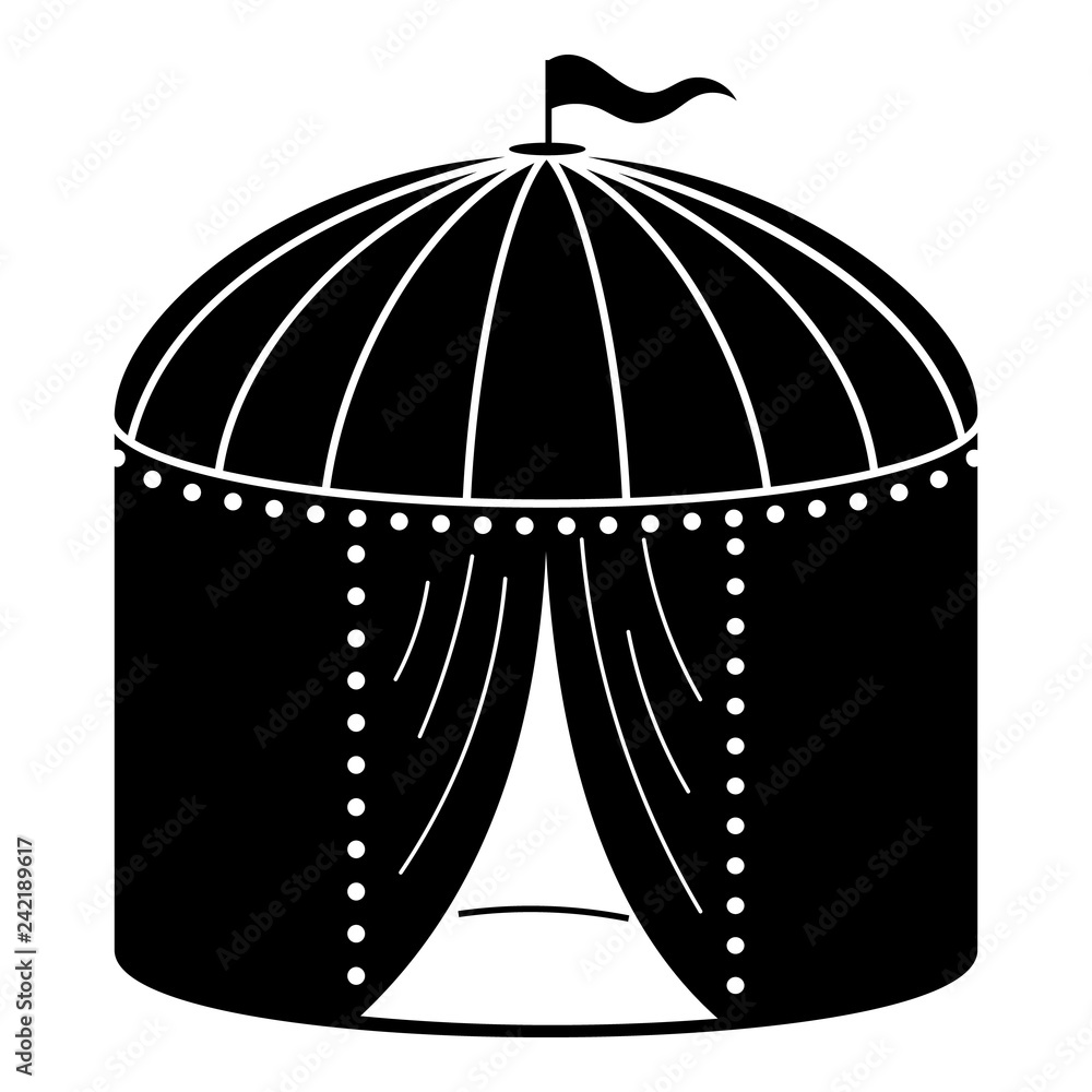Poster circus overhang icon. simple illustration of circus overhang vector icon for web design isolated on 