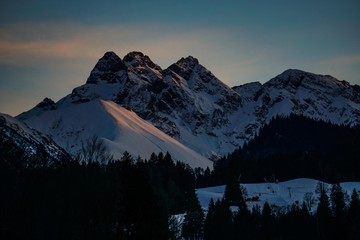 Nebelhorn zur Blauen Stunde