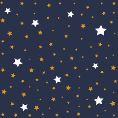 Stars in night sky. Background illustration