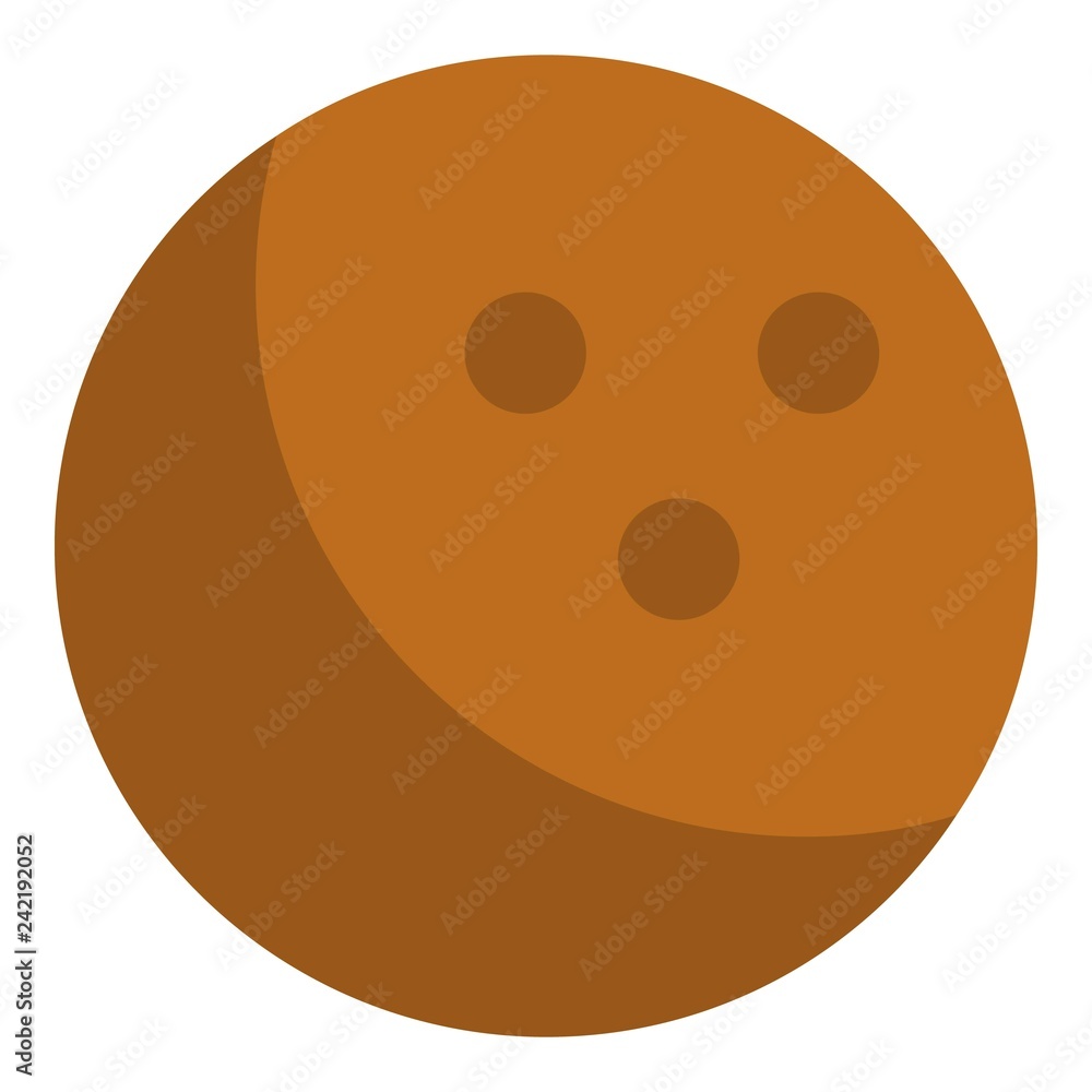 Poster cocos nut icon. isometric of cocos nut vector icon for web design isolated on white background