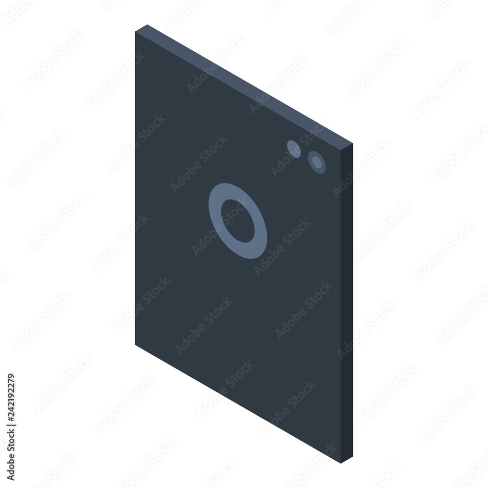 Poster smart tablet icon. isometric of smart tablet vector icon for web design isolated on white background